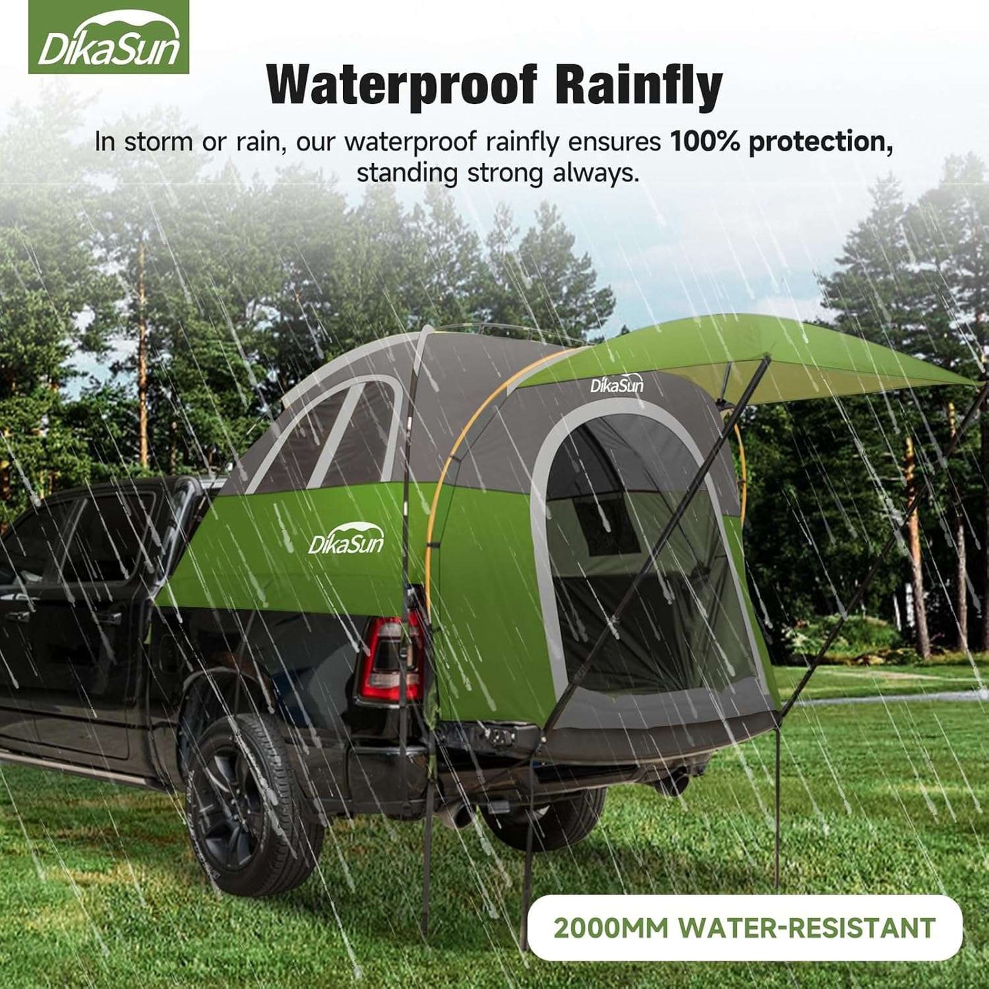 Tent Truck Bed 2-3 Pax 5.5-6.7ft w/Awning