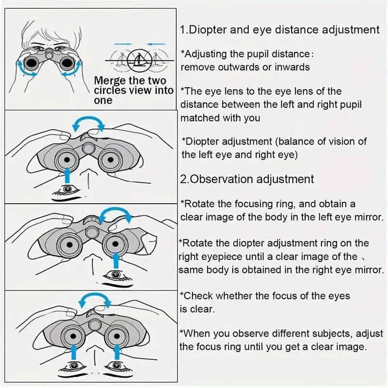 Binoculars Telescope High-Definition w/Night Vision