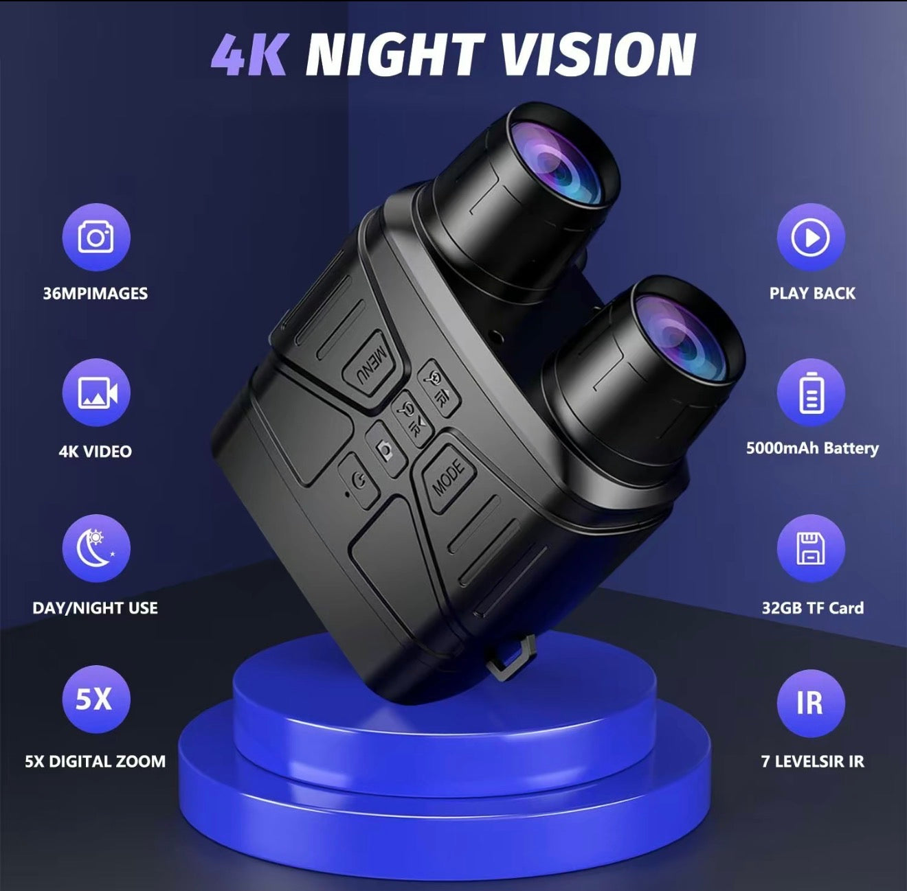Binoculars NightScope 4K