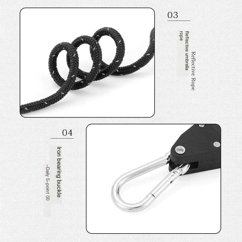 Straps Tie Down Pulley/Ratchet/Rope