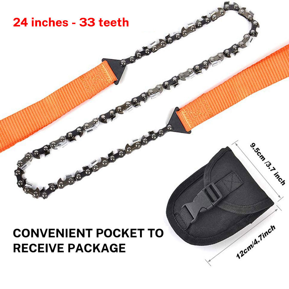 Saw Chain Wire Zipper Manual 11/33 teeth 24"
