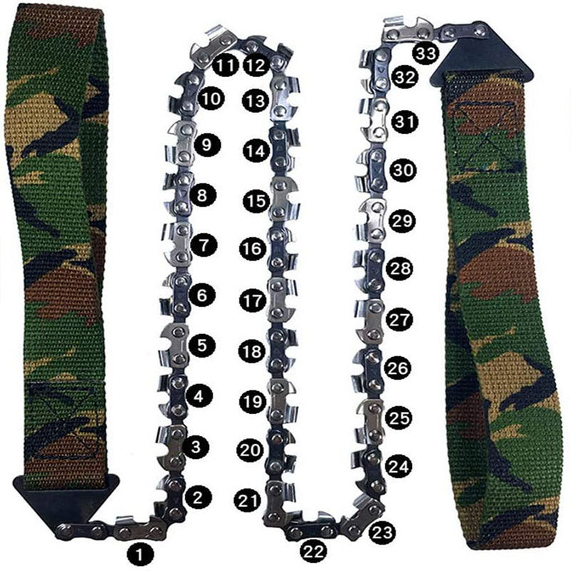 Saw Chain Wire Zipper Manual 11/33 teeth 24"