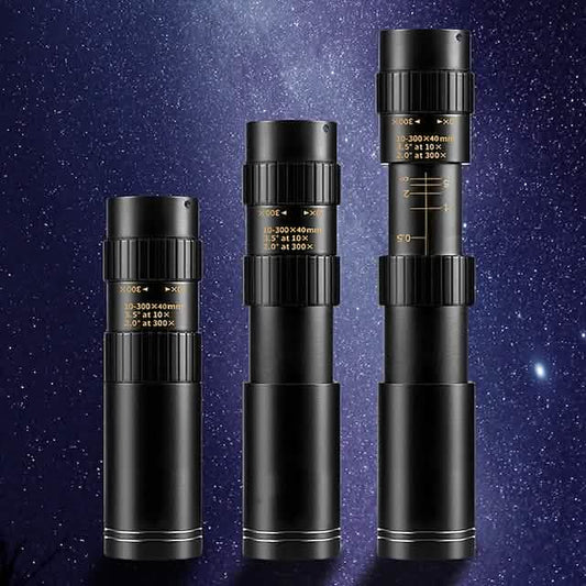 AlphaLife247 Telescope Mini Long Range Monocular 10-300X40 Zoom featuring variable magnification and BAK4 optics