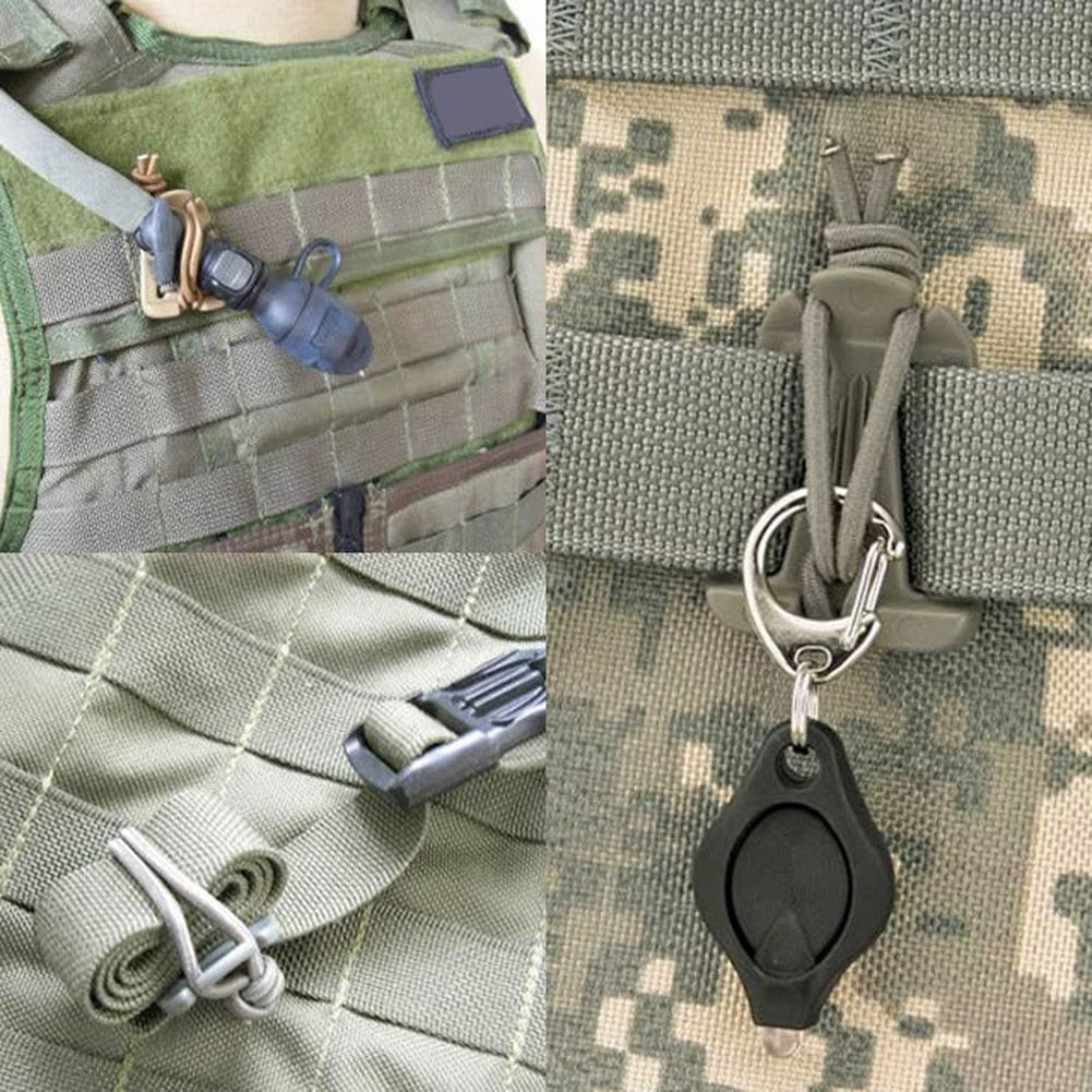Clips Carabiner Buckle Backpack Molle Nylon 1/2/5Pcs