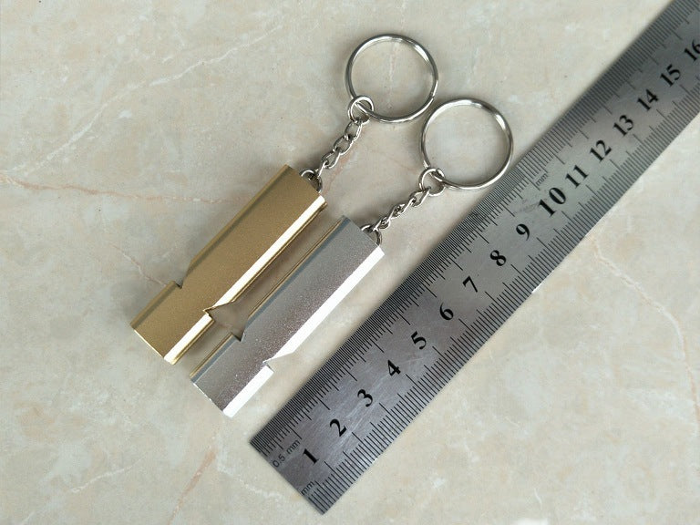 Whistle Survival Aluminum Alloy w/Key Chain