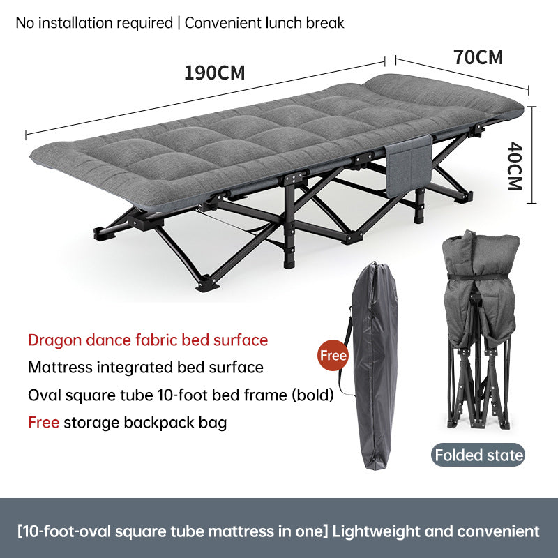 Cot Outdoor Single Foldable w/Storage Bag