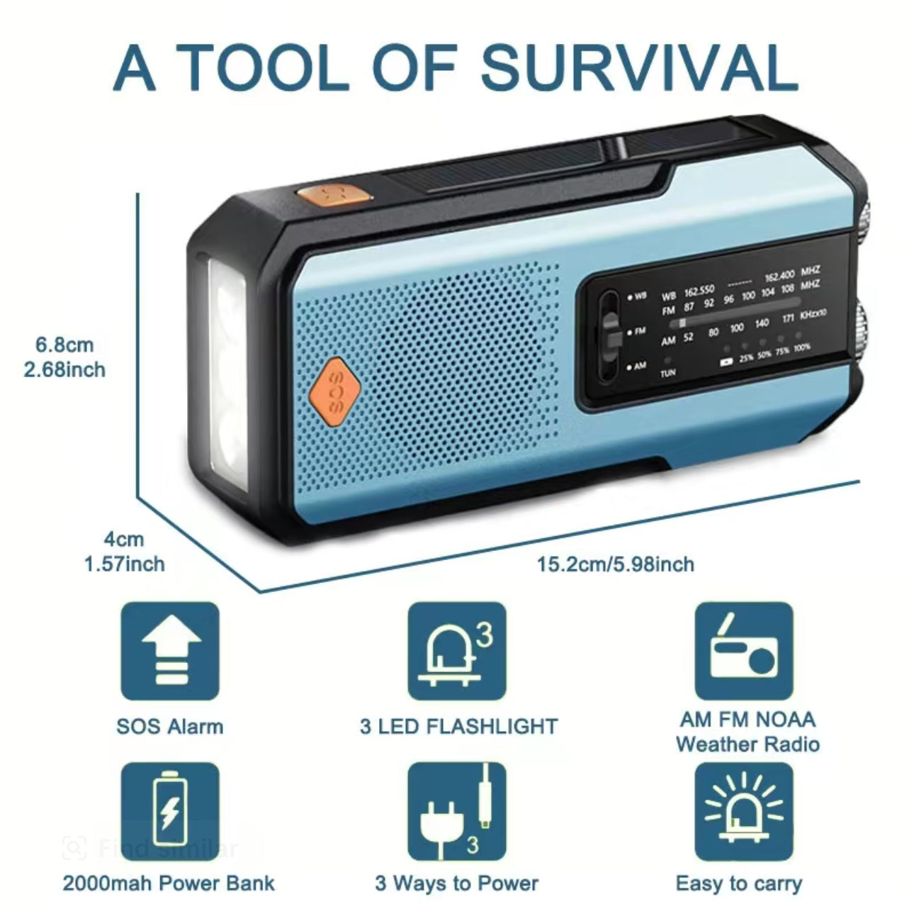 Radio Emergency StormSiren FM/AM/WB/NOAA