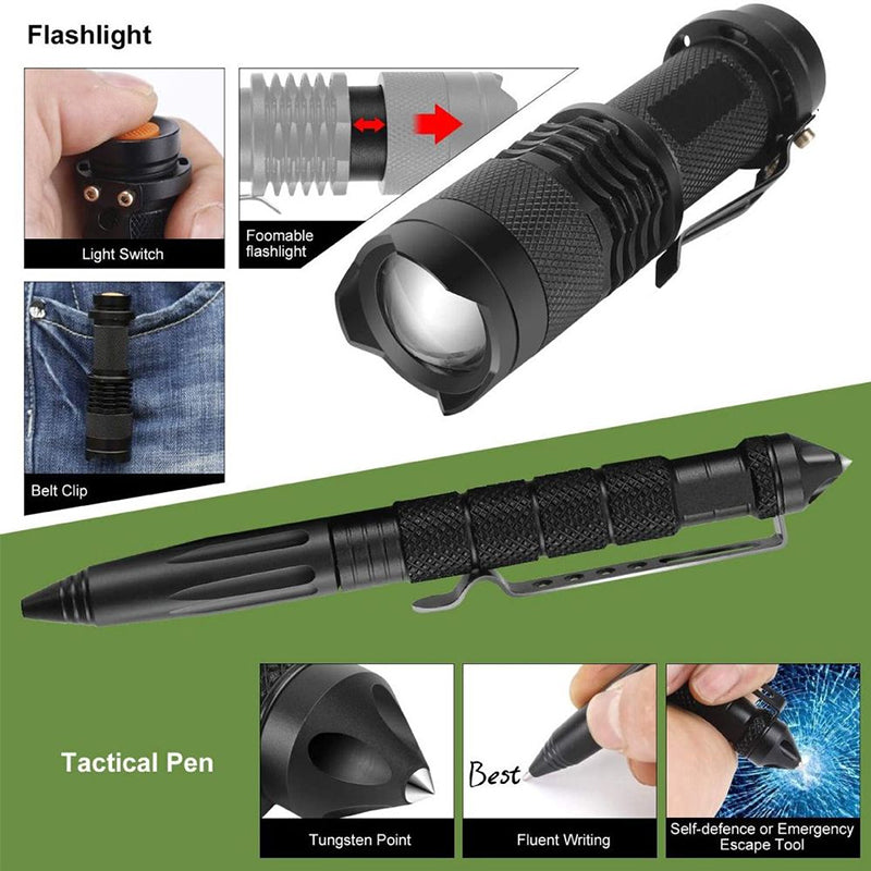 Kit Survival Military-Grade w/Mini Camping Tools