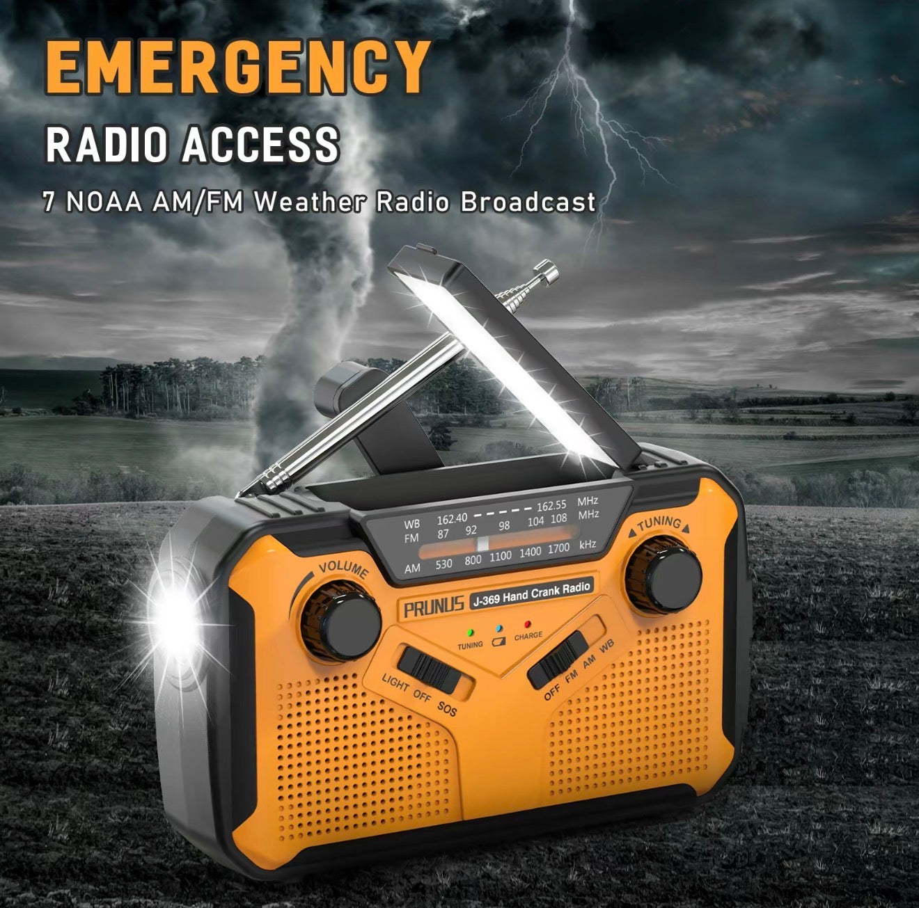 Radio Emergency StormGuard FM/AM/NOAA LED Torch