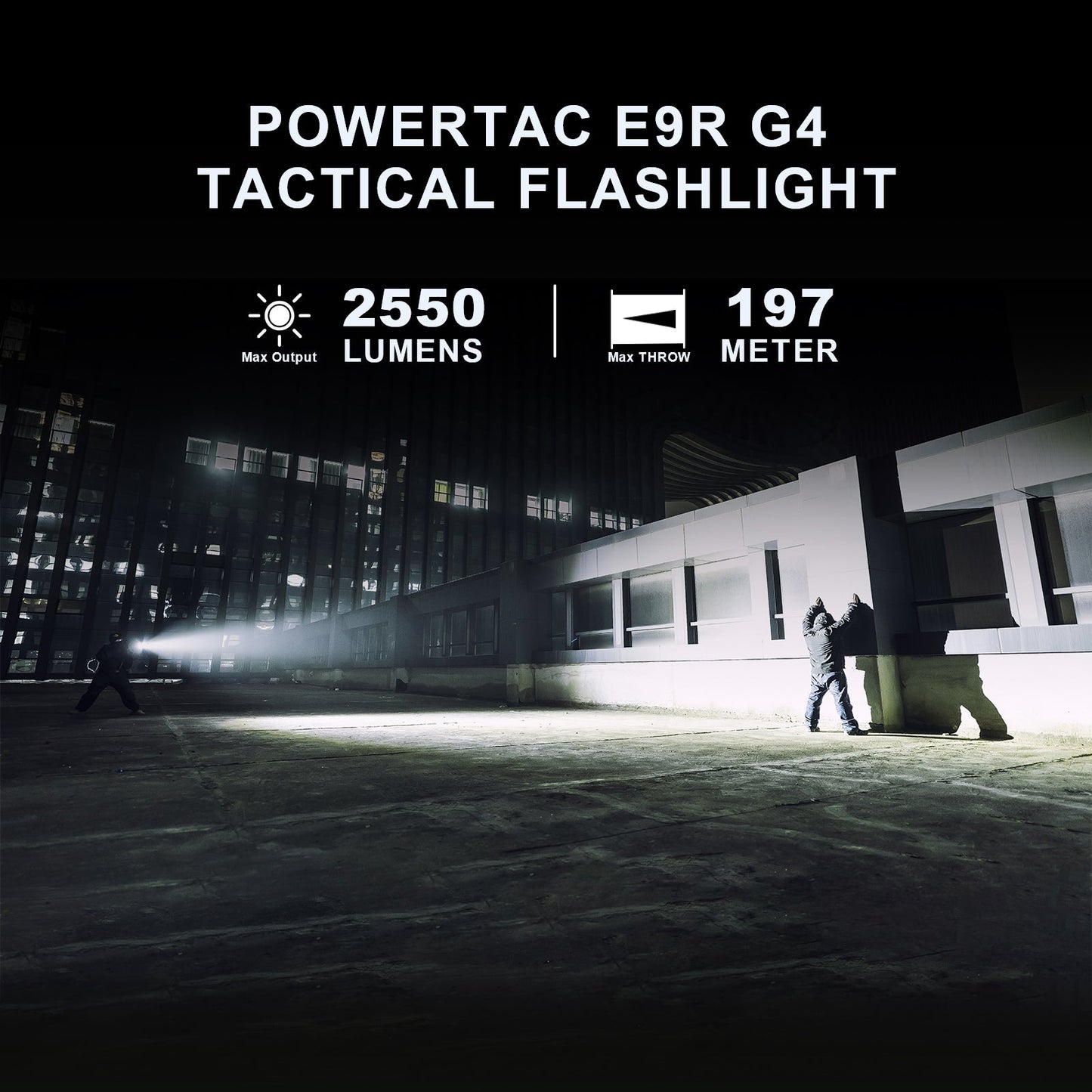 Flashlight EDC Tactical E9R GEN4 2550 Lumen