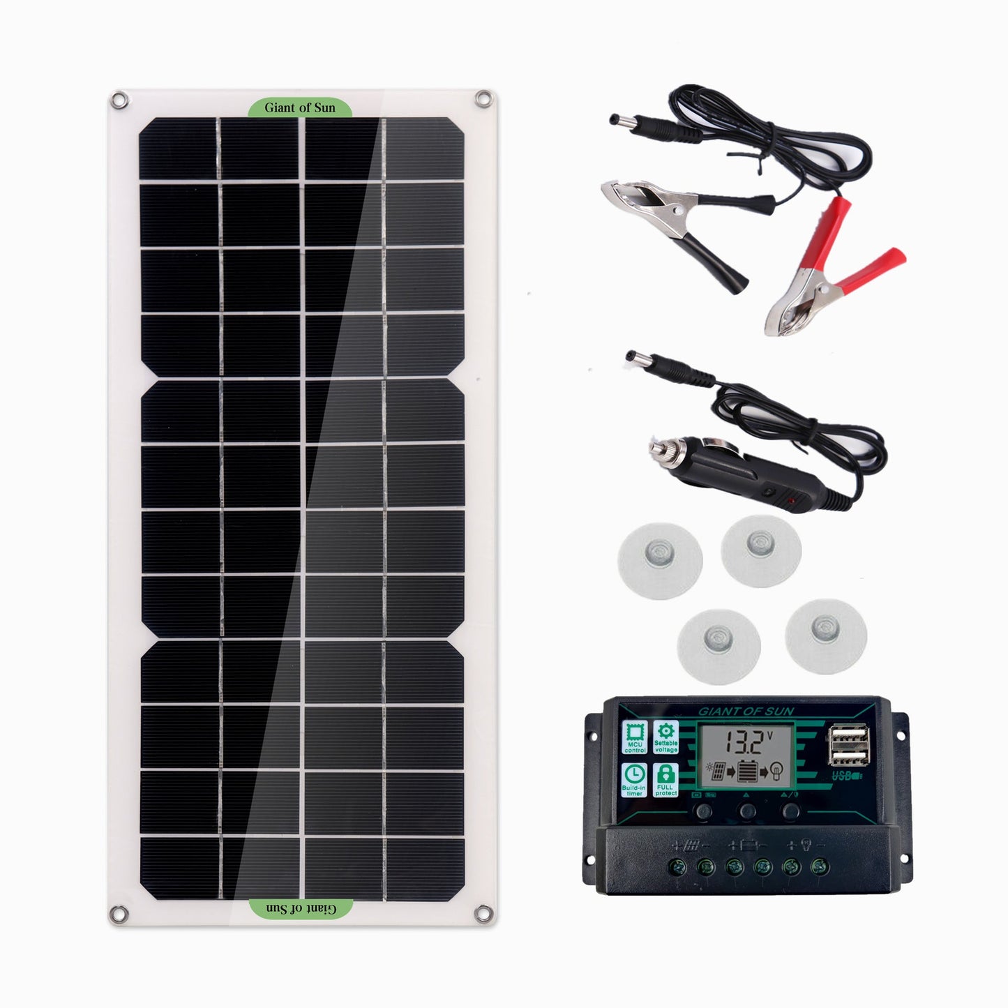 Power Panel Solar Battery Charger Monocrystalline 30W