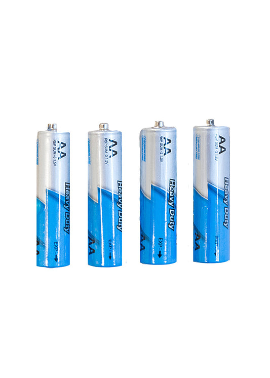 AlphaLife247 QuakeKits AA Alkaline Batteries, 4-pack, for emergency off-grid power and field utility communication devices.