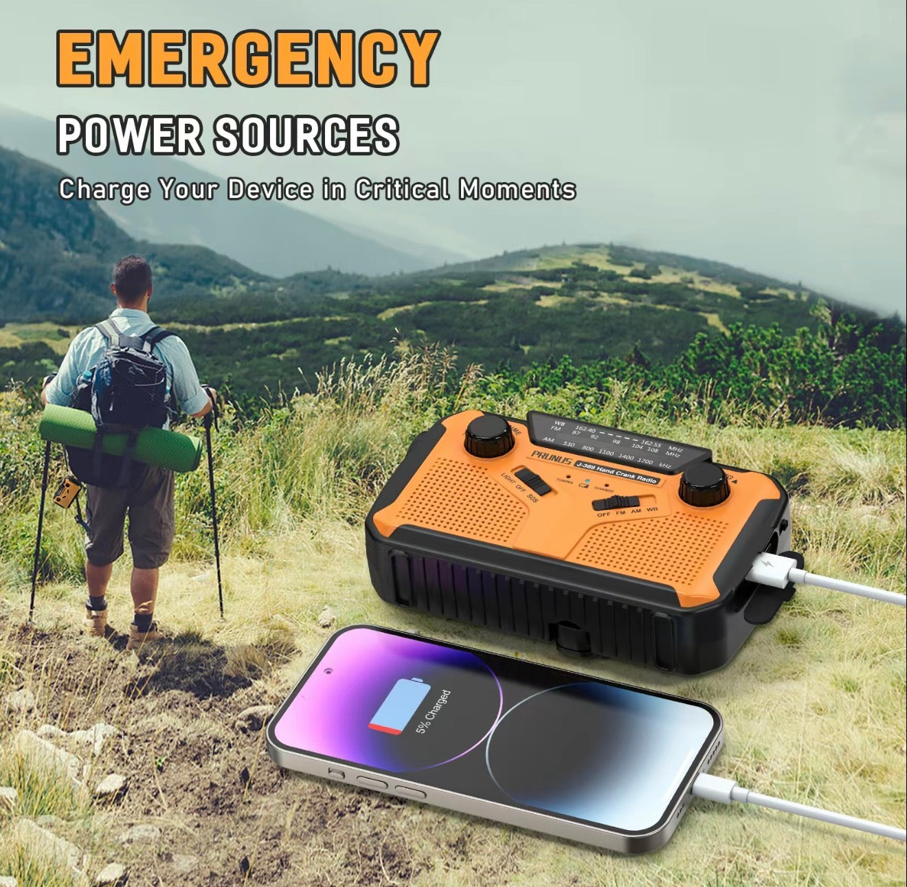 Radio Emergency StormGuard FM/AM/NOAA LED Torch