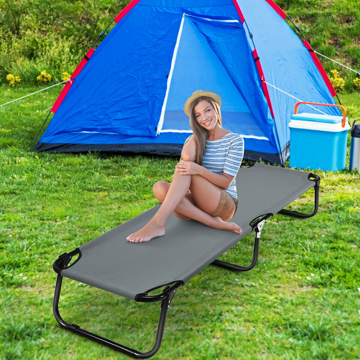 Cot Bed Folding Camping/Hiking GemGear
