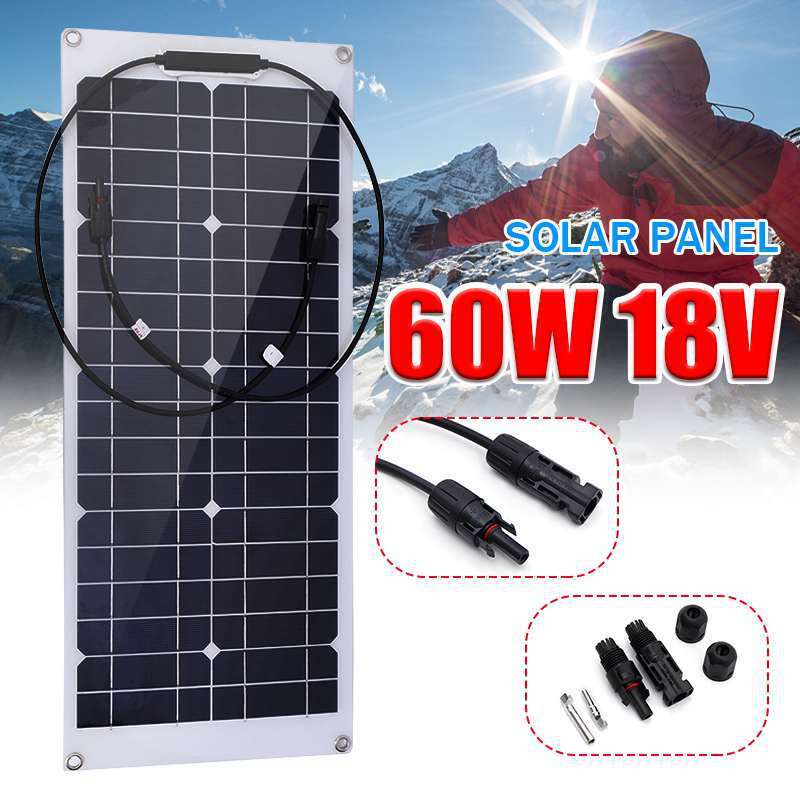 Power Board Solar Cell Monocrystalline 60W 18V