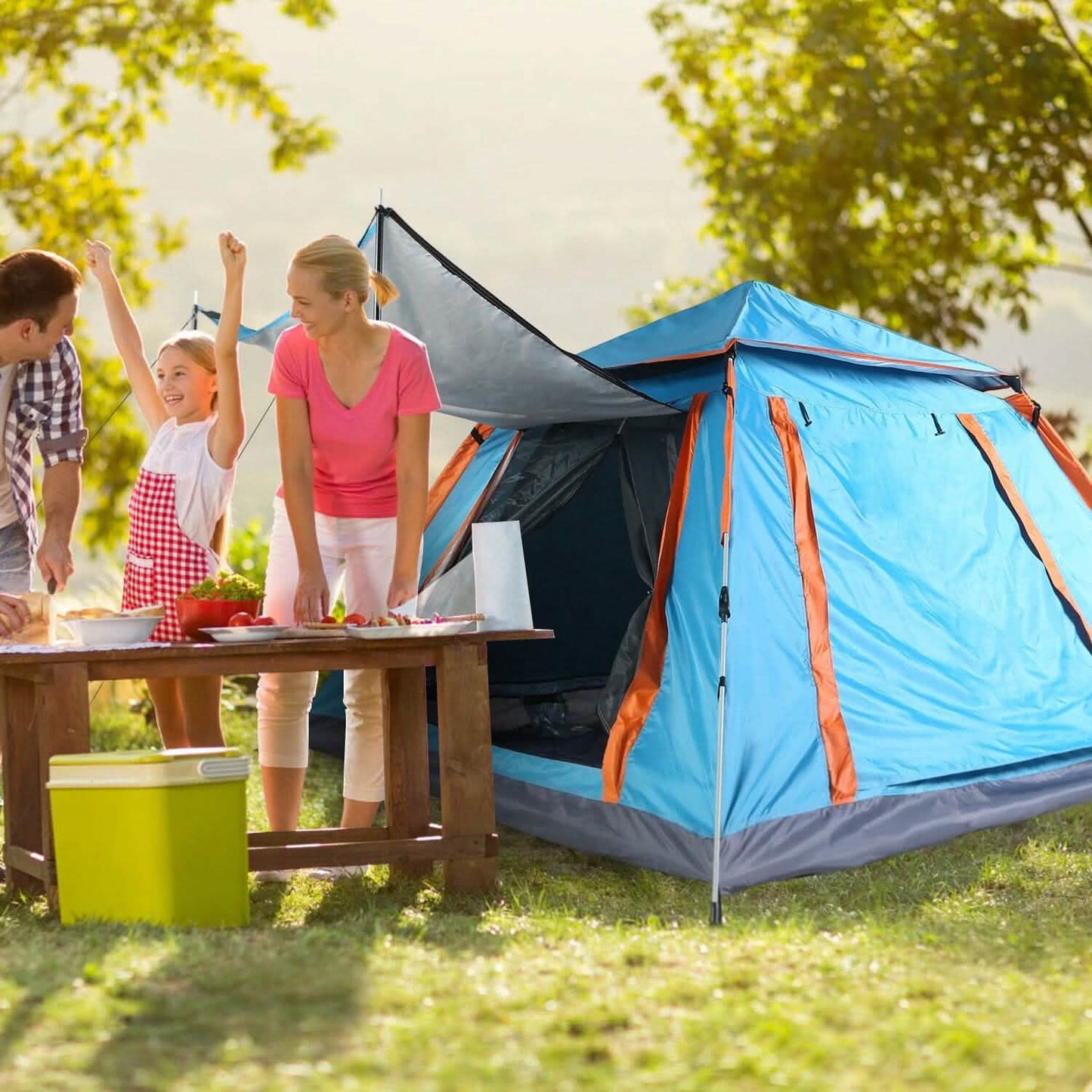 Tent Camping Foldable Waterproof 4-5 PAX