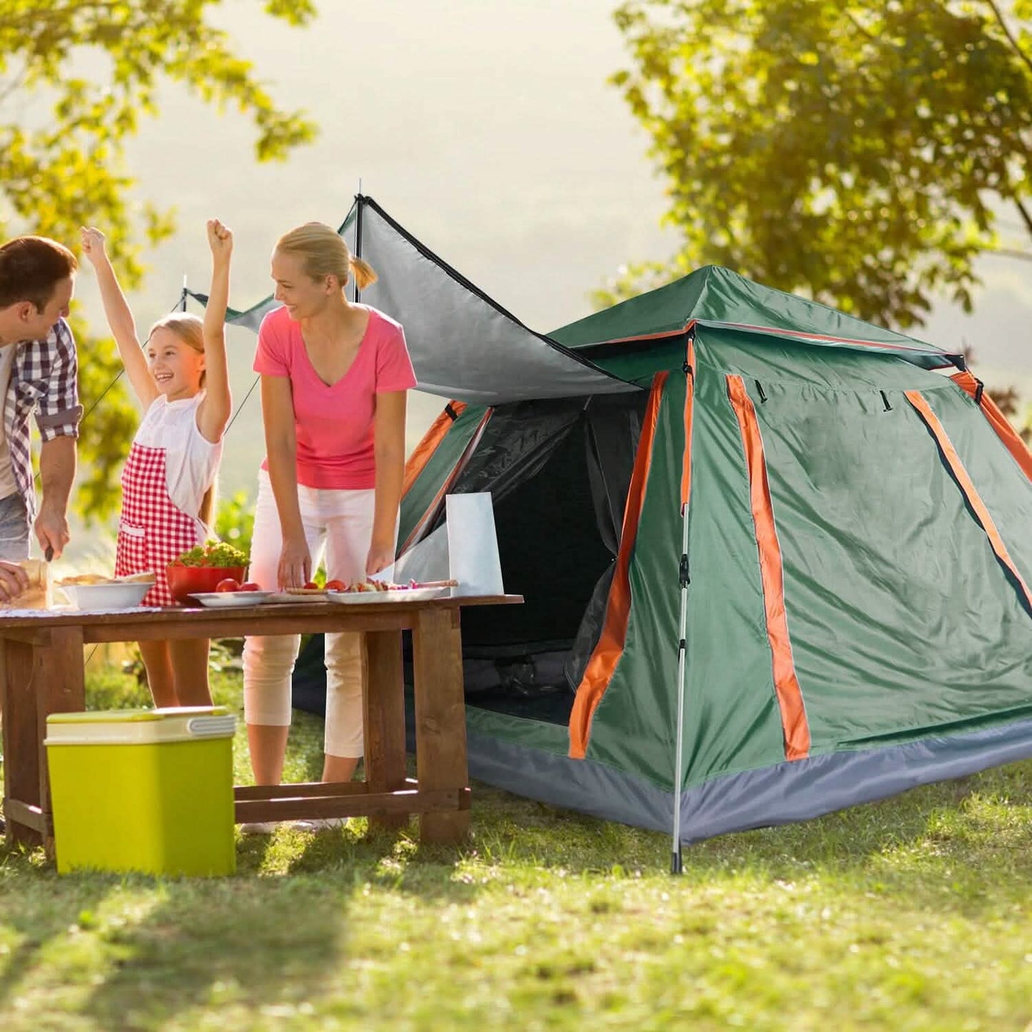 Tent Camping Foldable Waterproof 4-5 PAX