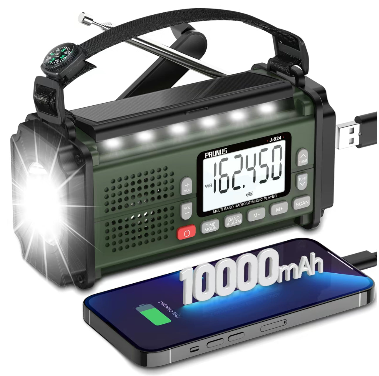 AlphaLife247 StormGuard Pro Emergency Radio and multi-power communication and power hub, designed for efficient, off-grid energy independence and long-term power maintenance in your essential field and emergency gear.