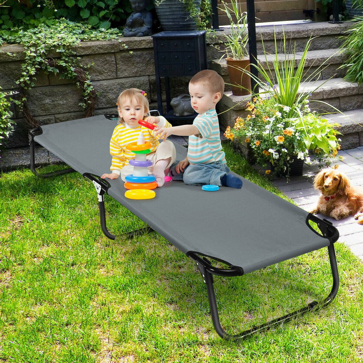 Cot Bed Folding Camping/Hiking GemGear