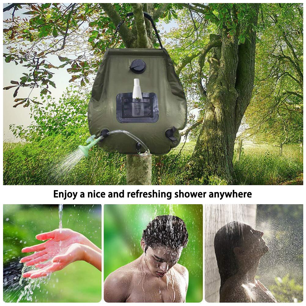 Bag Shower Solar Heated 20L Portable