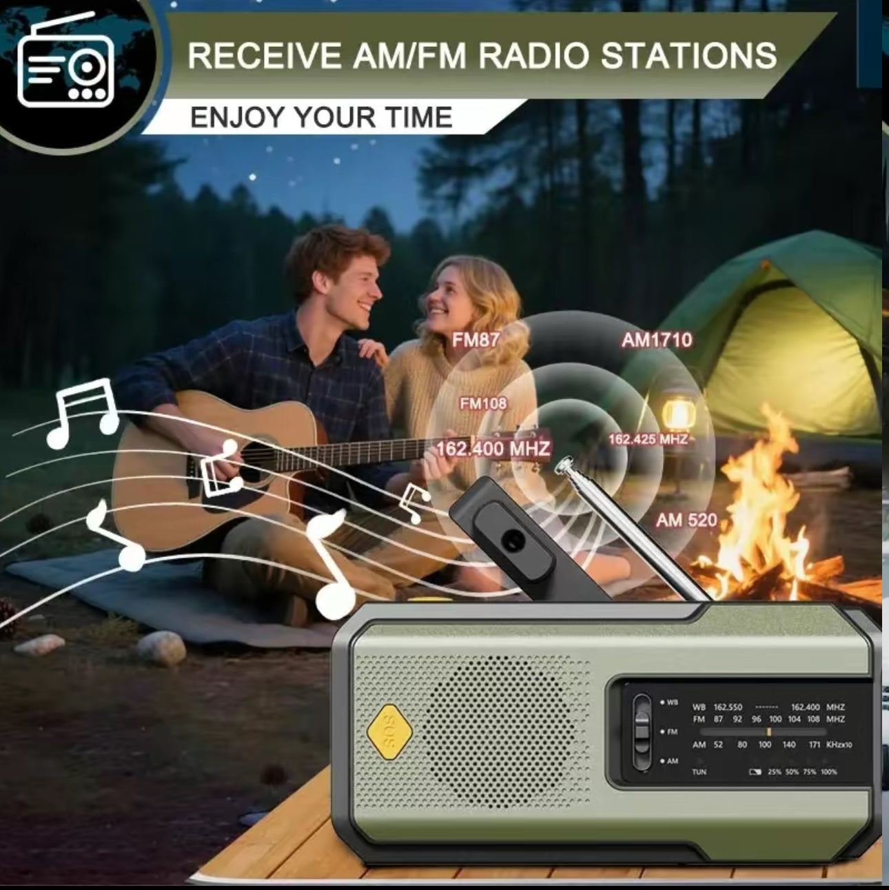 Radio Emergency StormSiren FM/AM/WB/NOAA