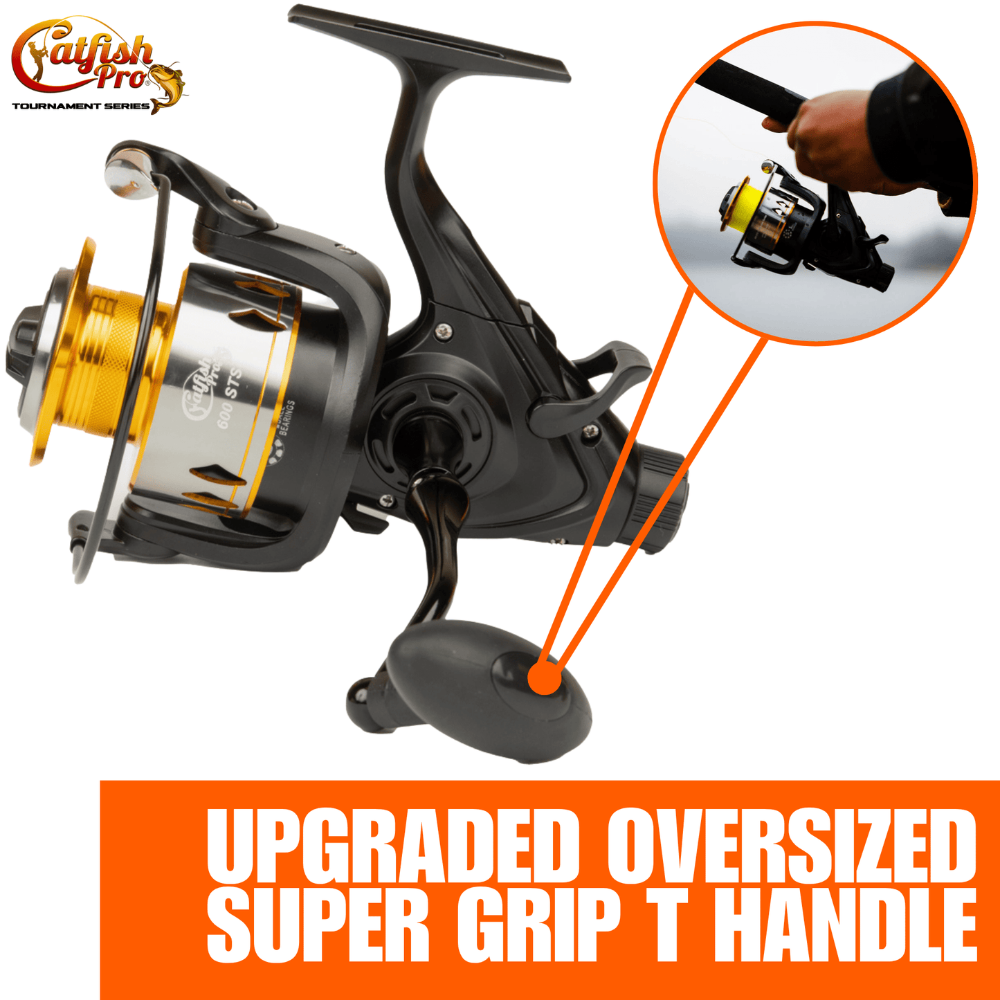 Reel Spinning Front/Rear Drag Ambidextrous 600STS