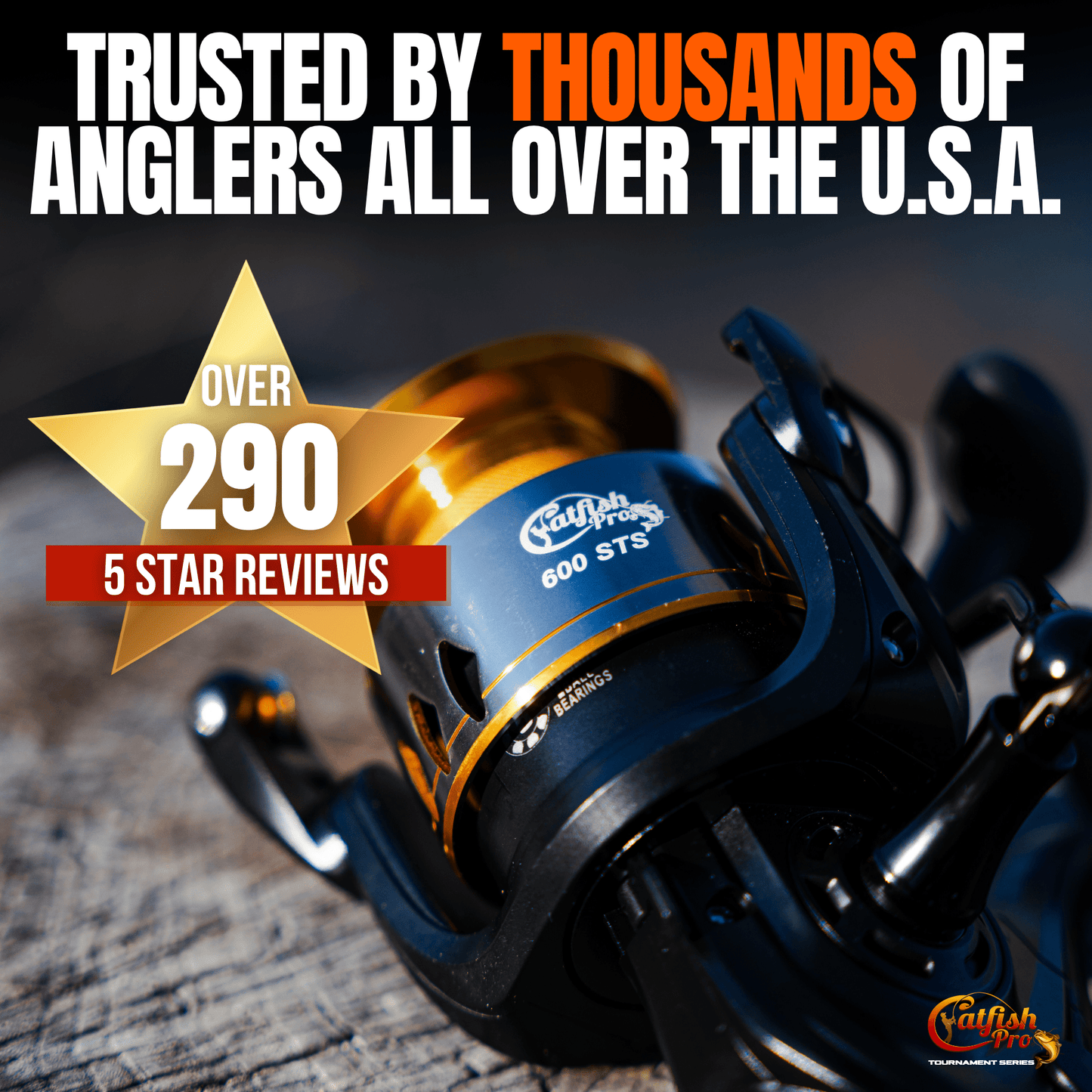 Reel Spinning Front/Rear Drag Ambidextrous 600STS