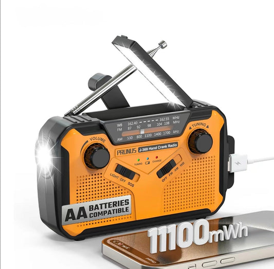 AlphaLife247 StormGuard Emergency Radio and multi-power communication and power hub, designed for efficient, off-grid energy independence and long-term power maintenance in your essential field and emergency gear.