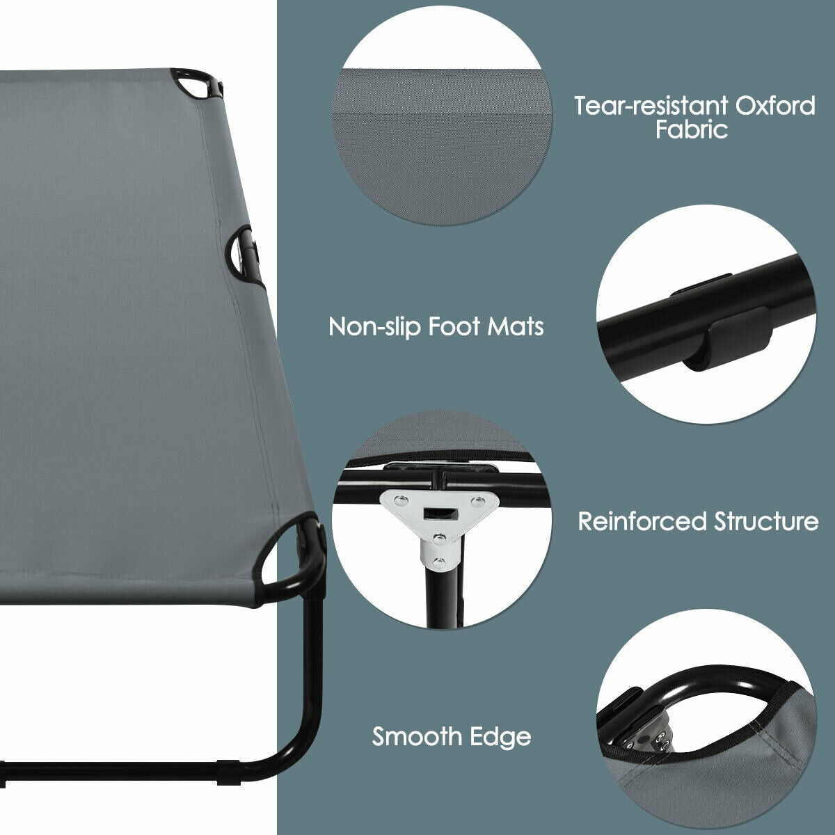 Cot Bed Folding Camping/Hiking GemGear