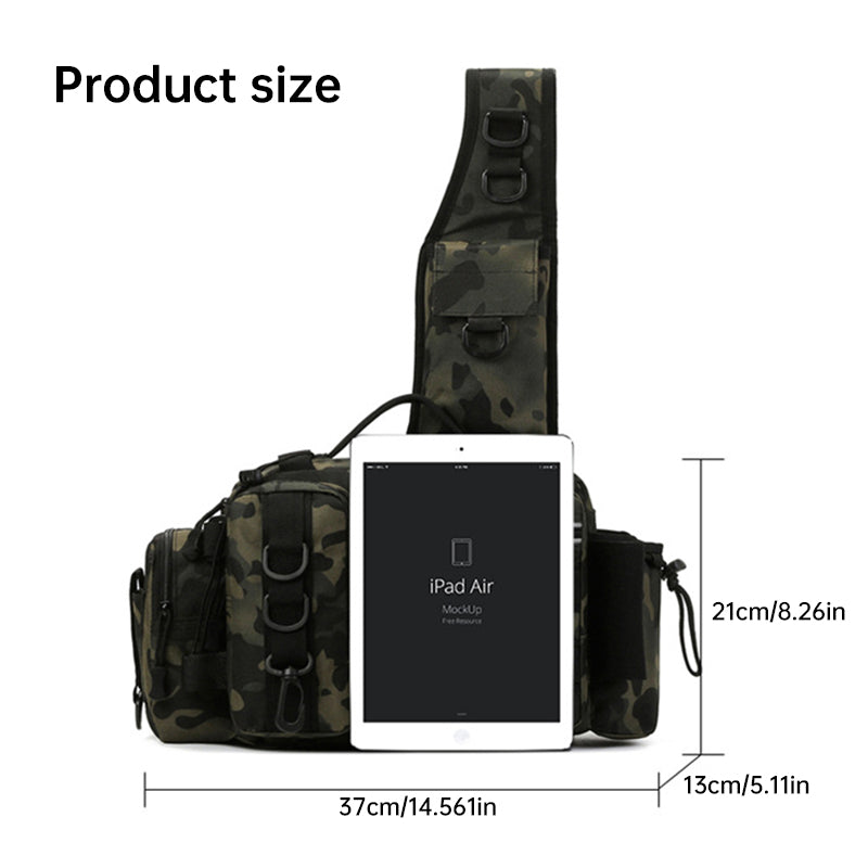 Bag Tackle Fishing w/Bait Box/Stow Bag/Pole Holder