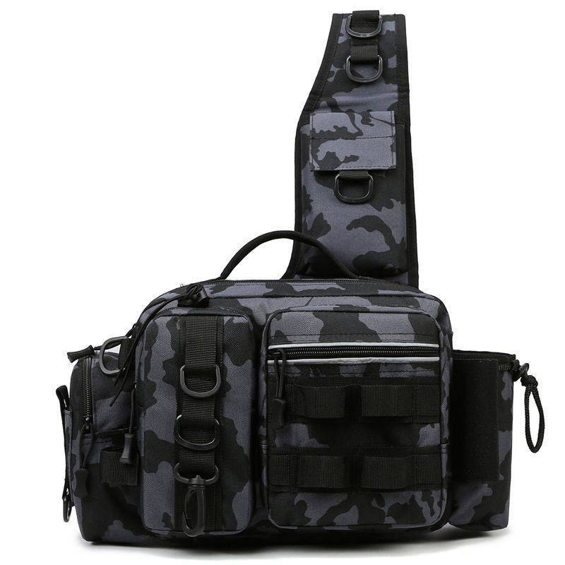 Bag Tackle Fishing w/Bait Box/Stow Bag/Pole Holder
