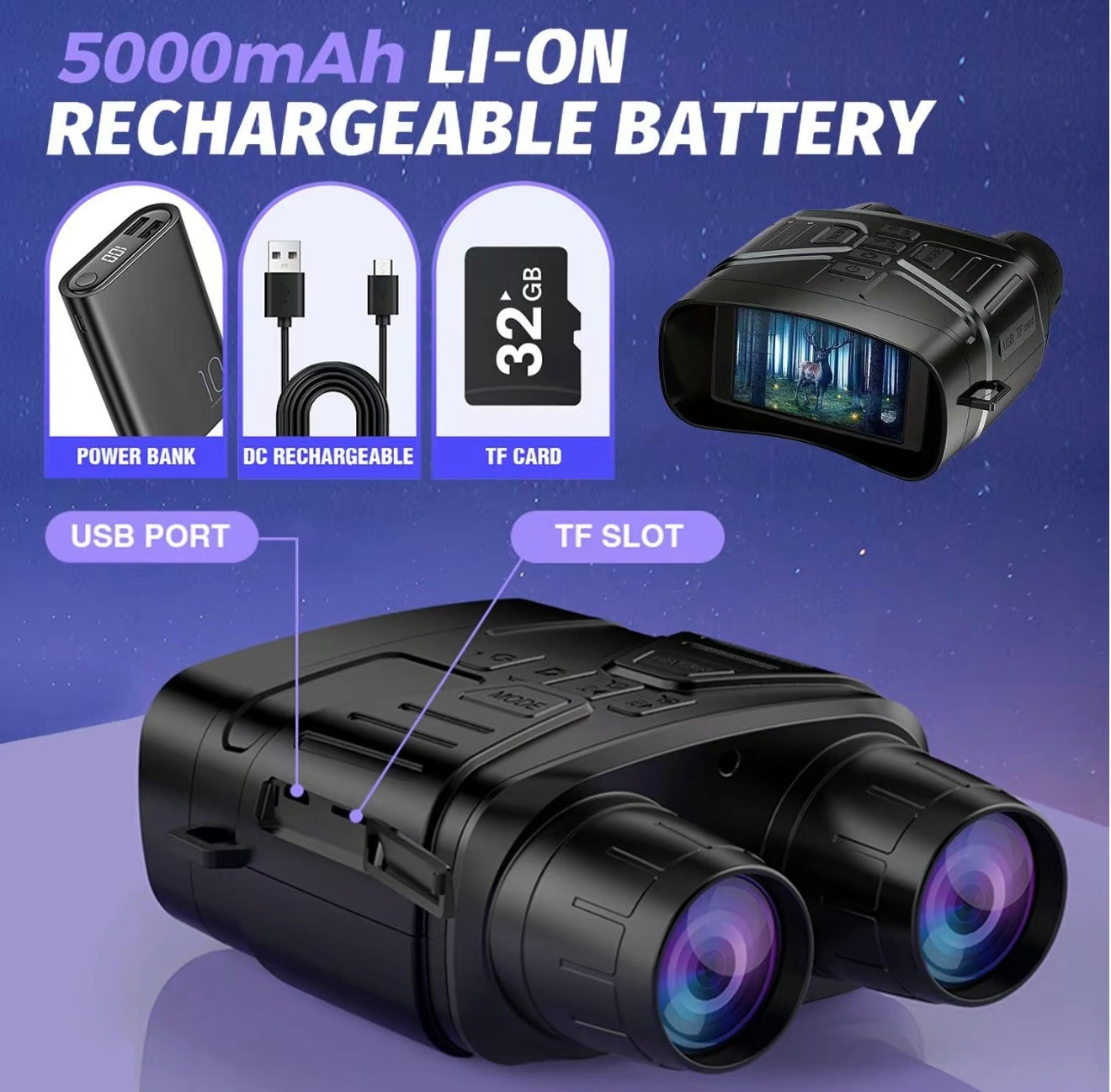 Binoculars NightScope 4K