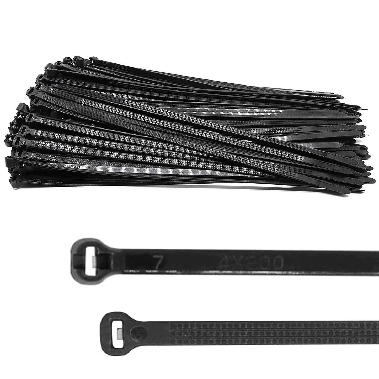 ZipTie Push Mount w/SS Tooth Lock Device 8" 150ct
