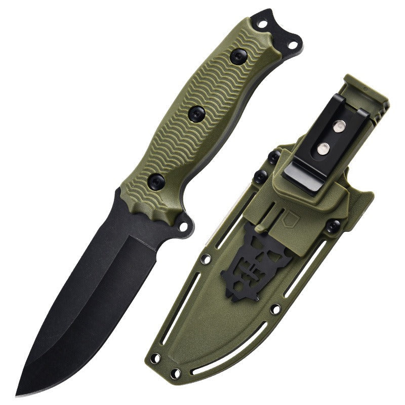 AlphaLife247 A3 High-Hardness Multifunctional Hunting Knife with secure grip handle