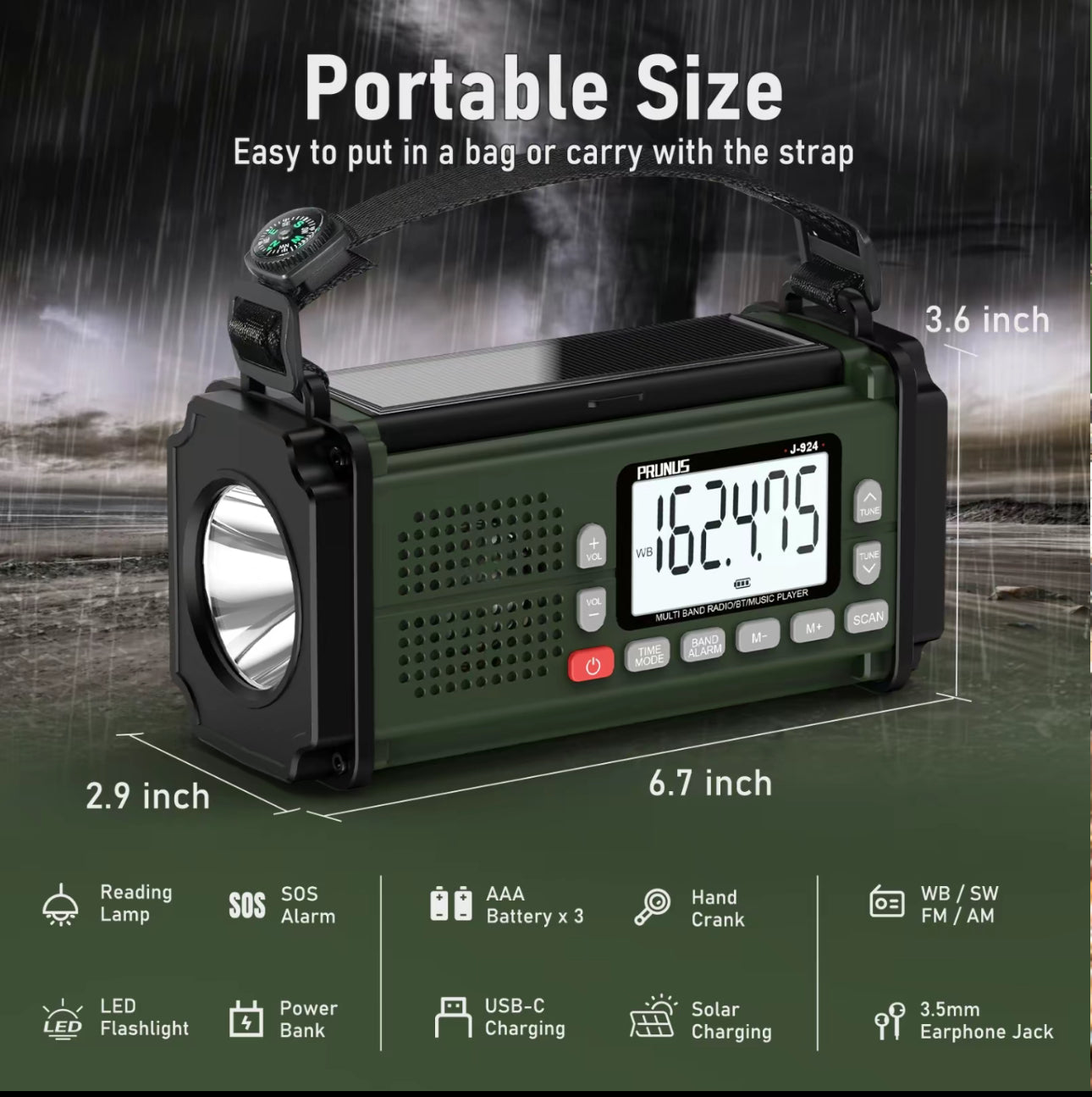 Radio Emergency StormGuard Pro FM/AM/SW/NOAA