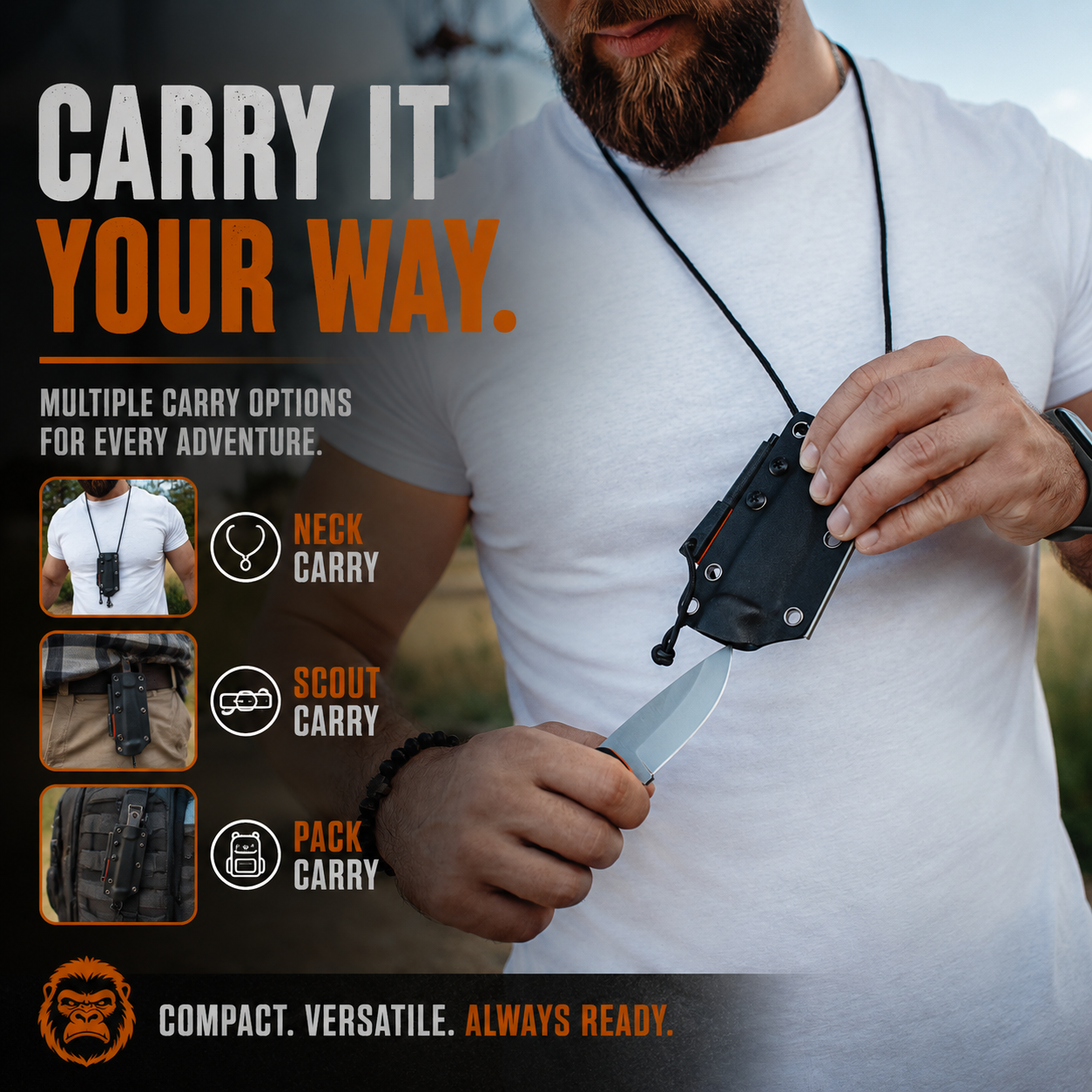 Kit Survival Knife & Fire Starter