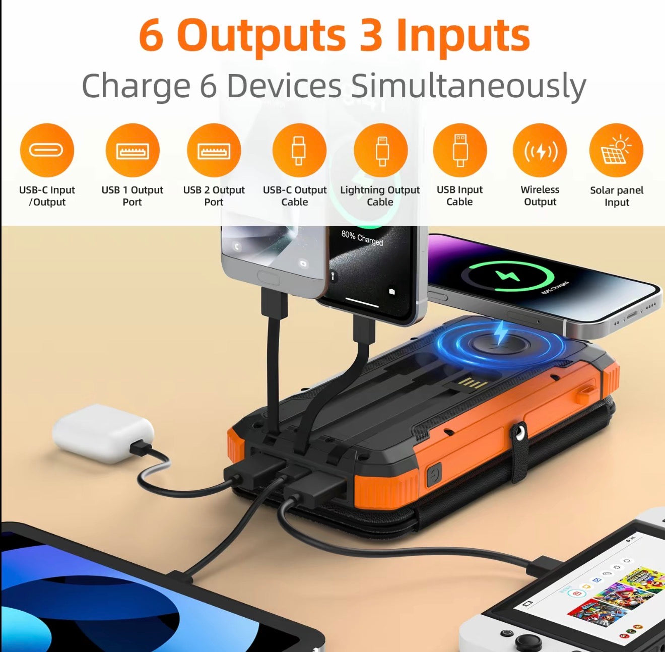 Power Bank SolarMax Foldable 4-Panel