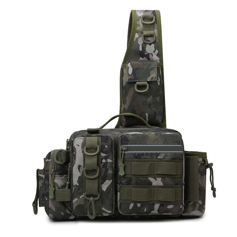 Bag Tackle Fishing w/Bait Box/Stow Bag/Pole Holder