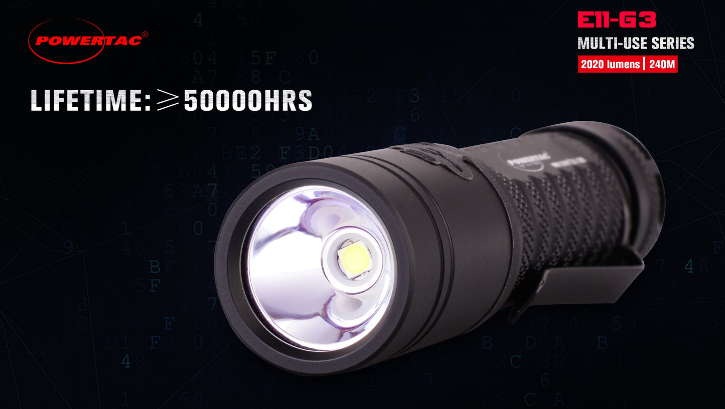 Flashlight EDC Rechargeable E11-Gen3 2020 Lumen