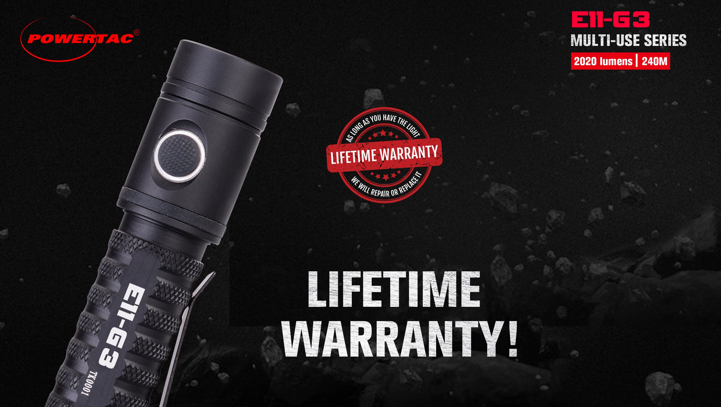 Flashlight EDC Rechargeable E11-Gen3 2020 Lumen
