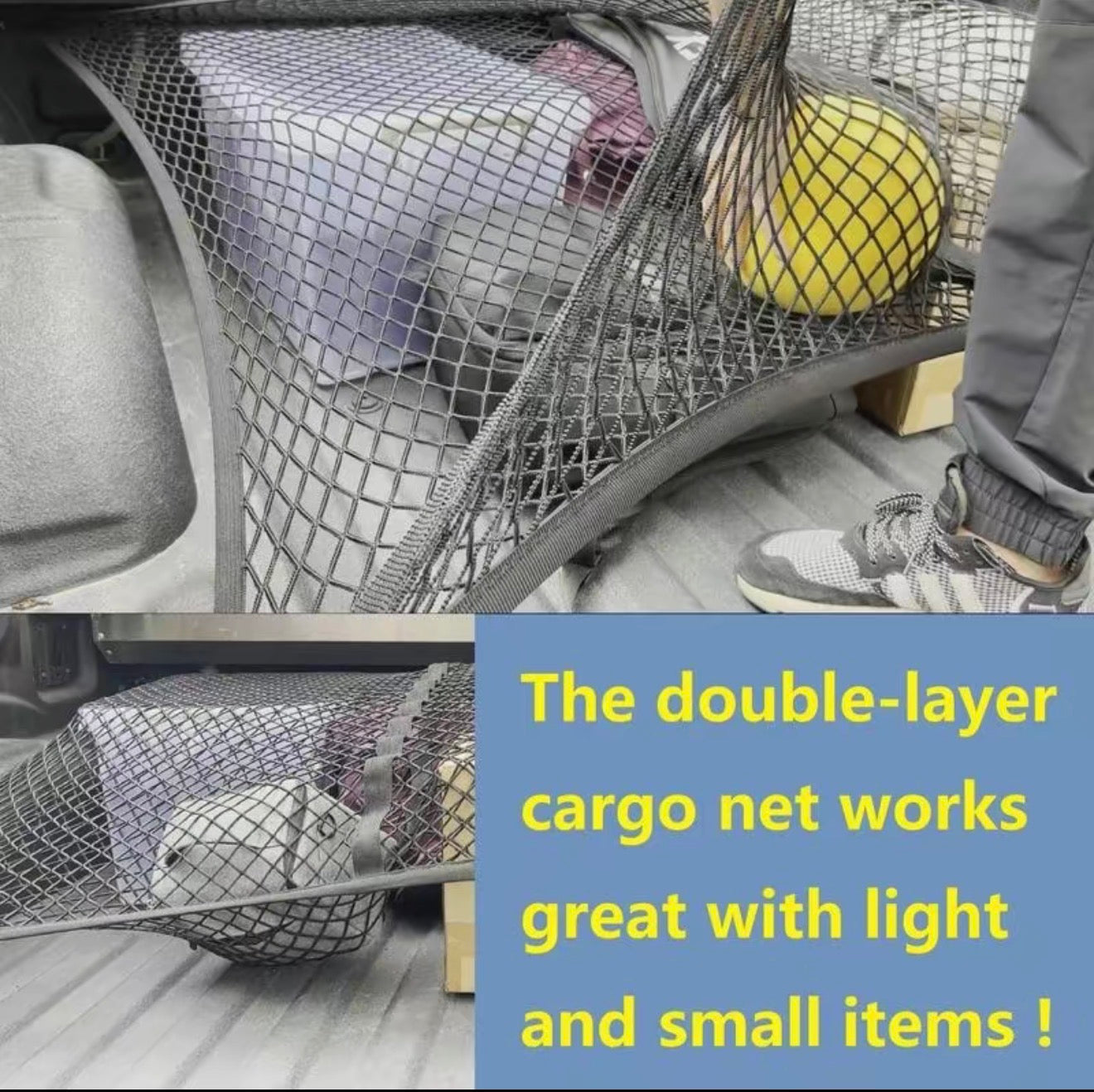 Net Cargo Elastic StretchHold w/6x Carabiners