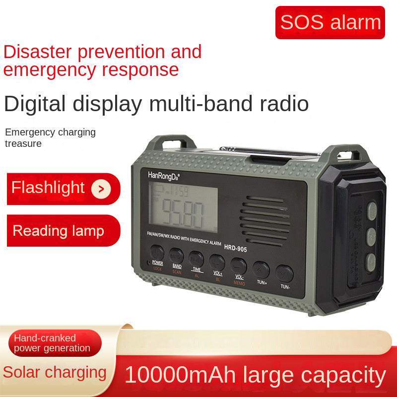 HRD-905 Emergency Hub Radio Solar Full Band