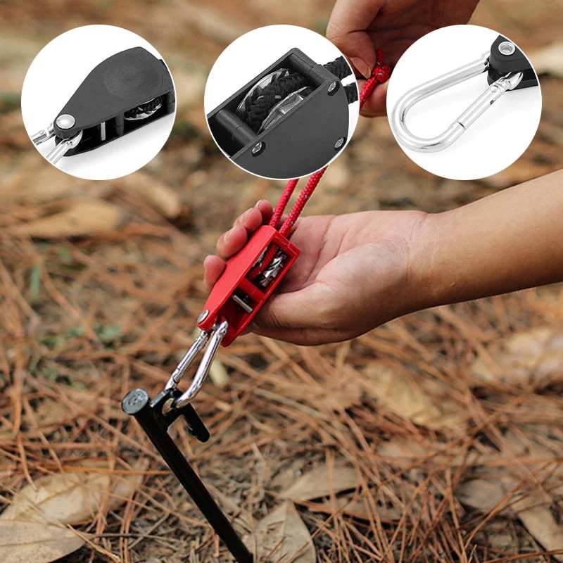 Straps Tie Down Pulley/Ratchet/Rope