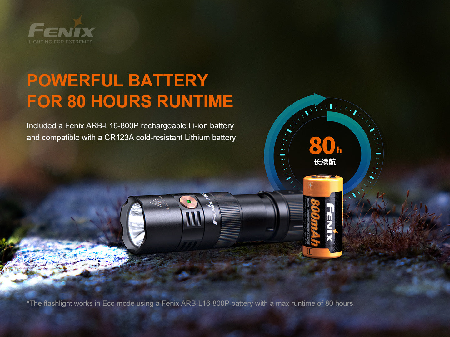 Flashlight LED Rechargeable PD25R