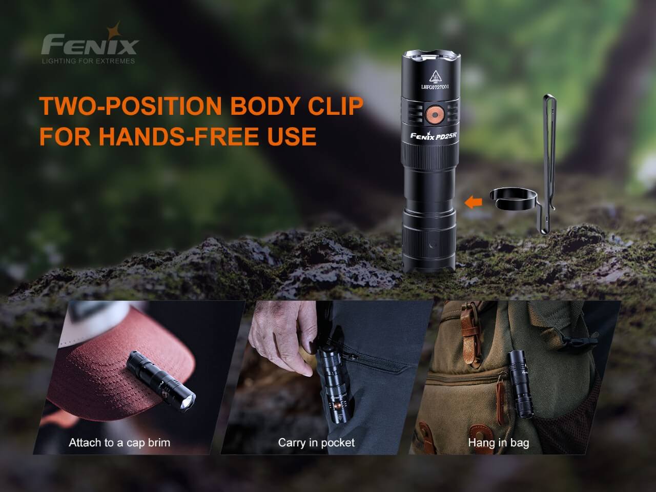 Flashlight LED Rechargeable PD25R