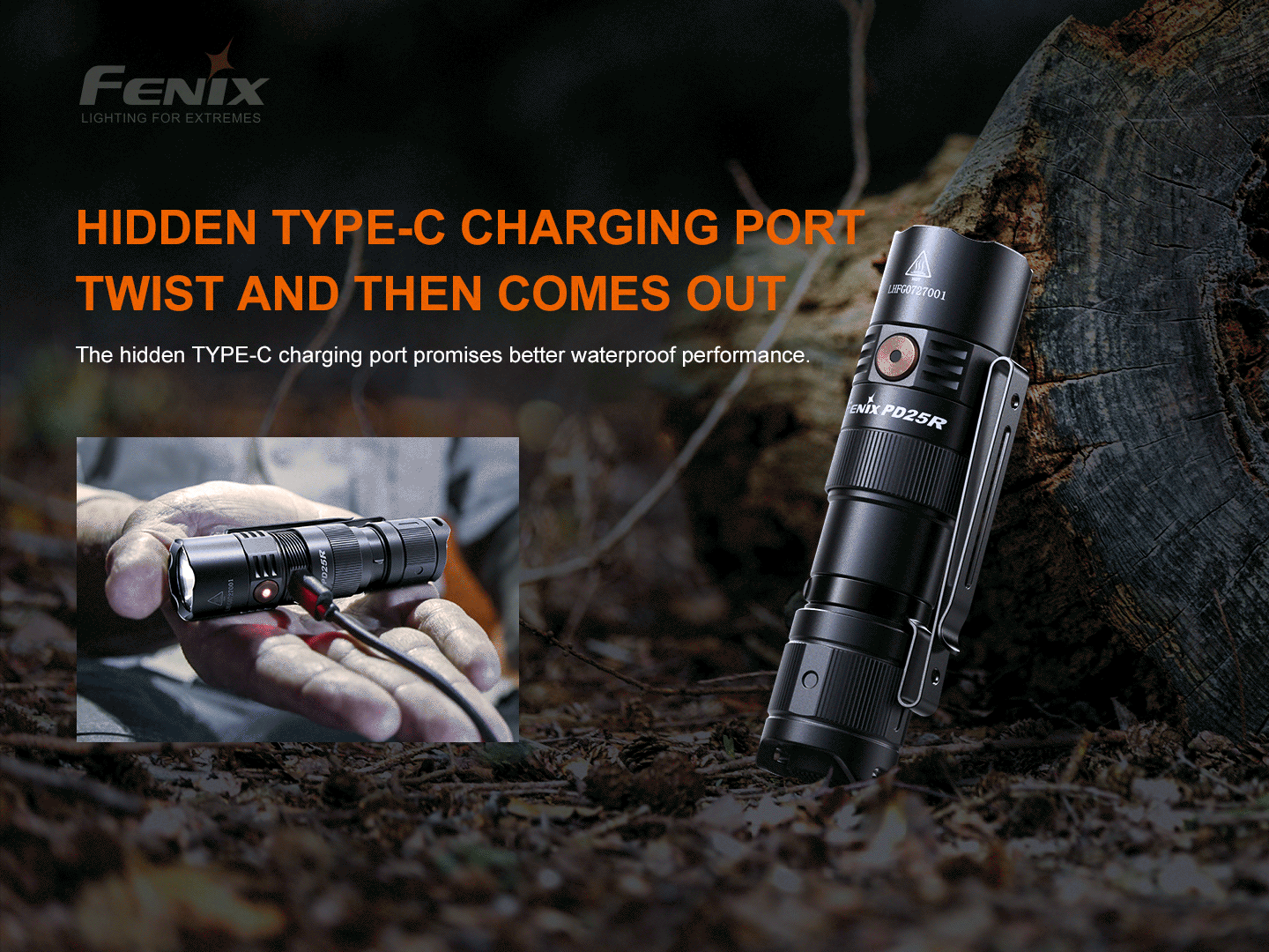 Flashlight LED Rechargeable PD25R