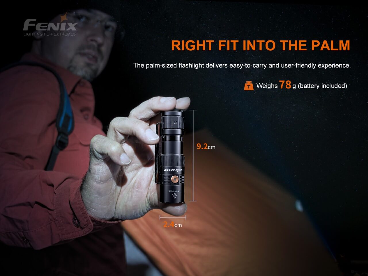 Flashlight LED Rechargeable PD25R