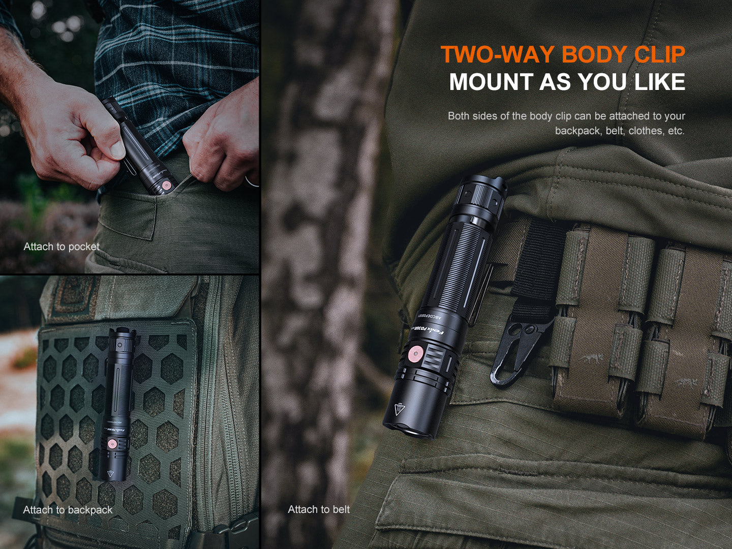 Flashlight Tactical Compact PD36R-V2 1700 Lumen