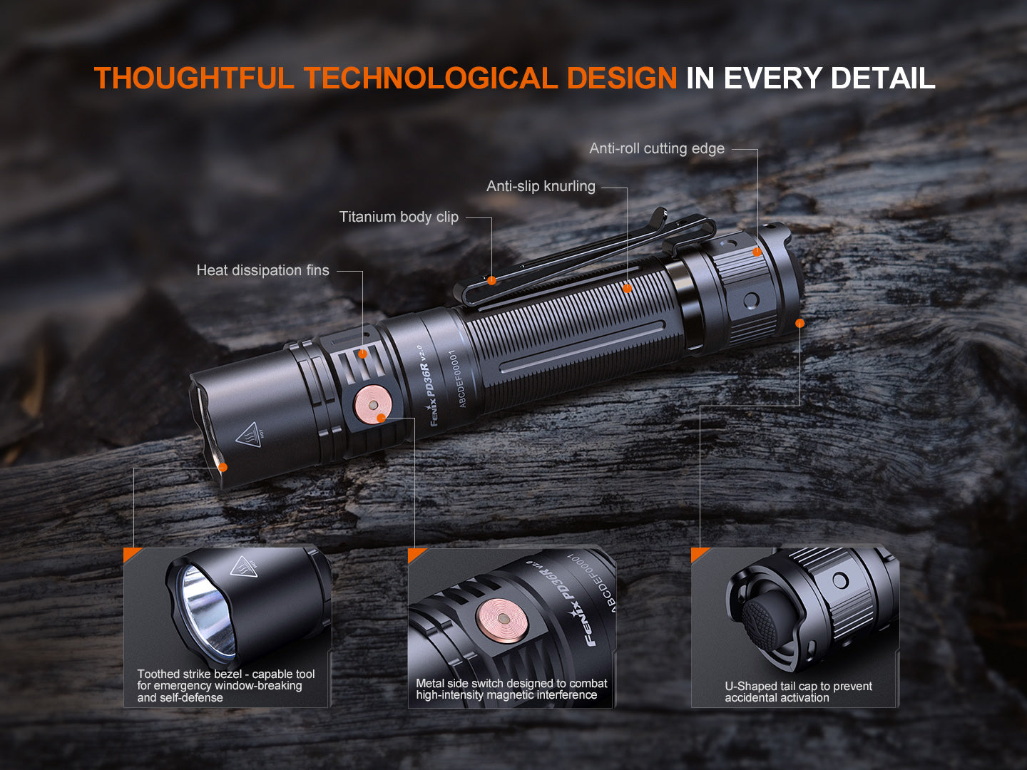 Flashlight Tactical Compact PD36R-V2 1700 Lumen