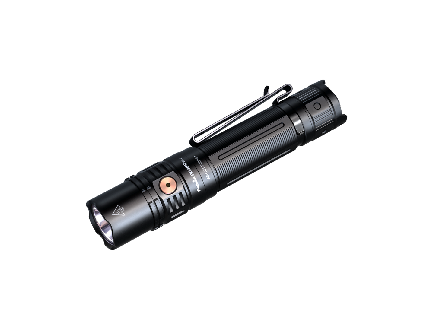 AlphaLife247 Fenix PD36R V2 Rechargeable Flashlight featuring 1700 Lumens and 396-meter Beam Throw